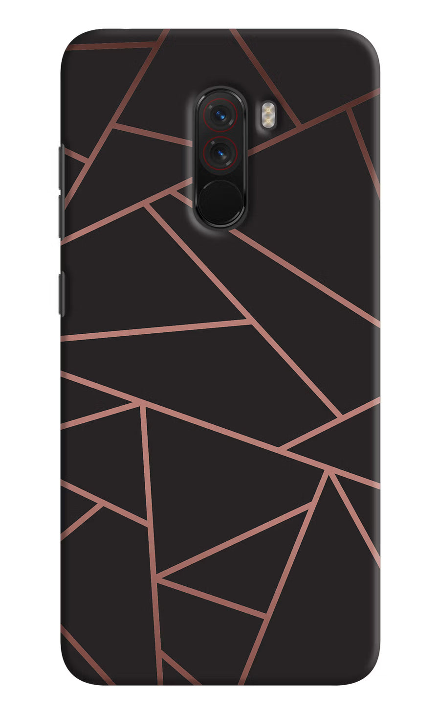 Geometric Pattern Poco F1 Back Cover, Hard case