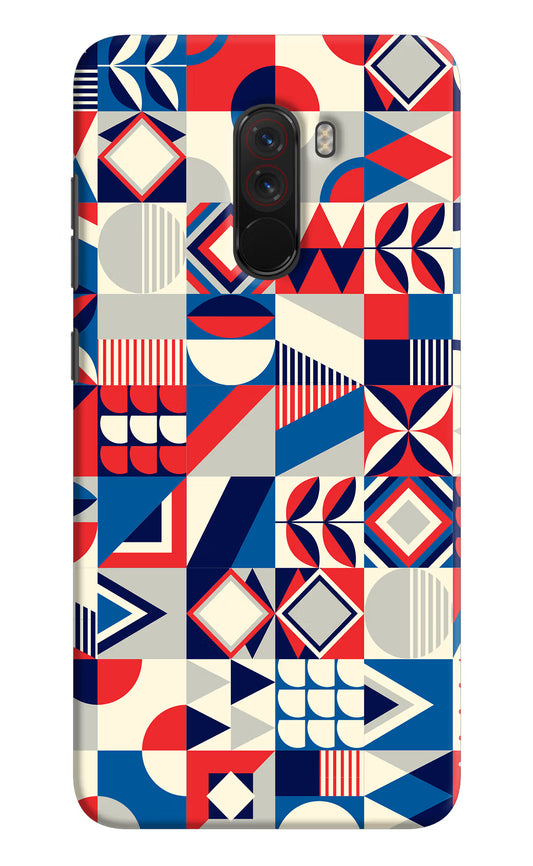 Colorful Pattern Poco F1 Hard Case Back Cover by Casekaro