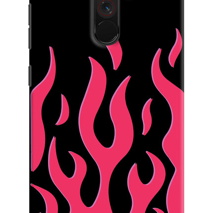 Fire Flames Poco F1 Hard Case Back Cover by Casekaro