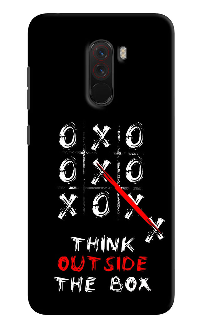 Think out of the BOX Poco F1 Hard Case Back Cover by Casekaro