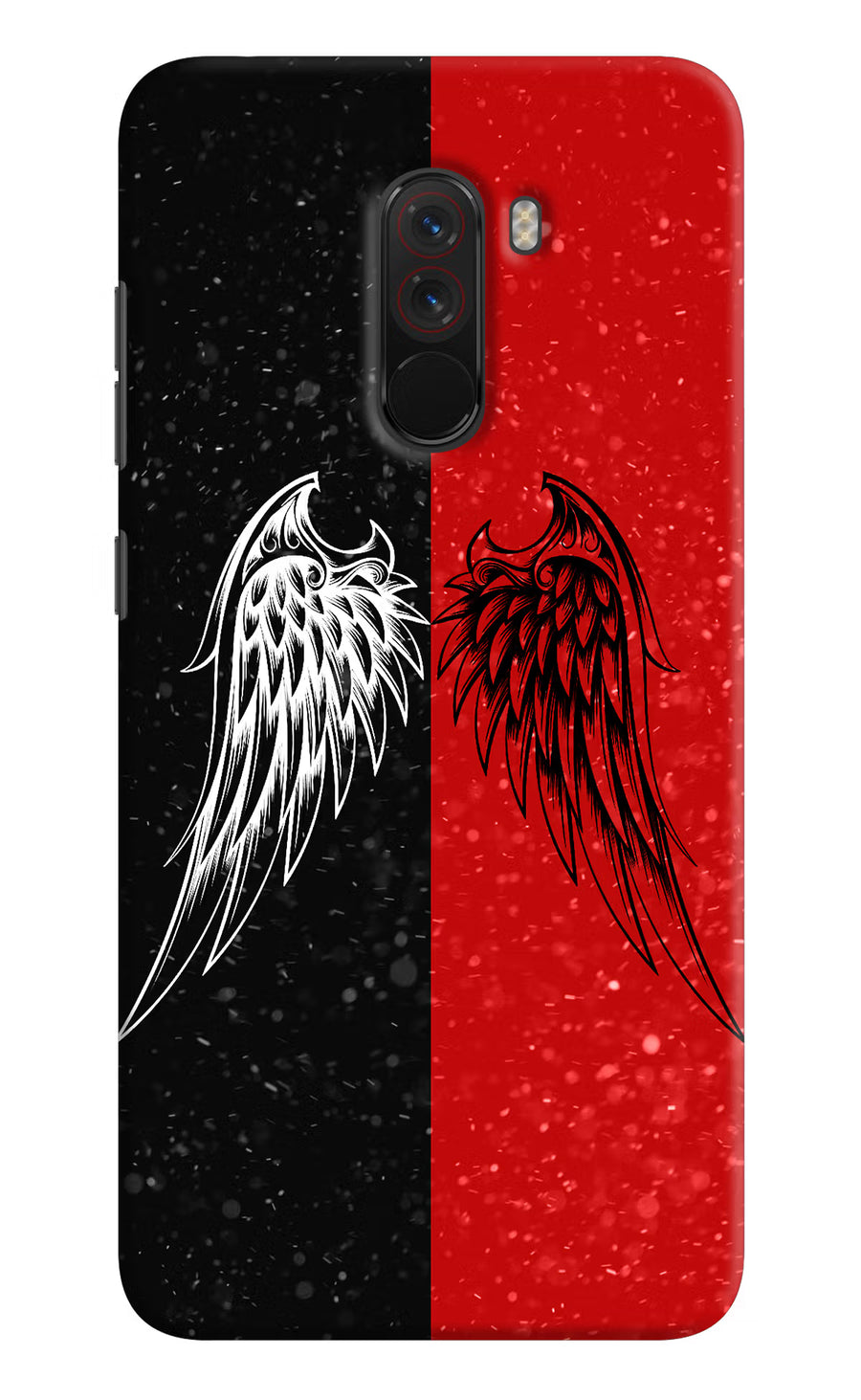 Wings Poco F1 Back Cover, Hard case