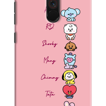 BTS names Poco F1 Hard Case Back Cover by Casekaro
