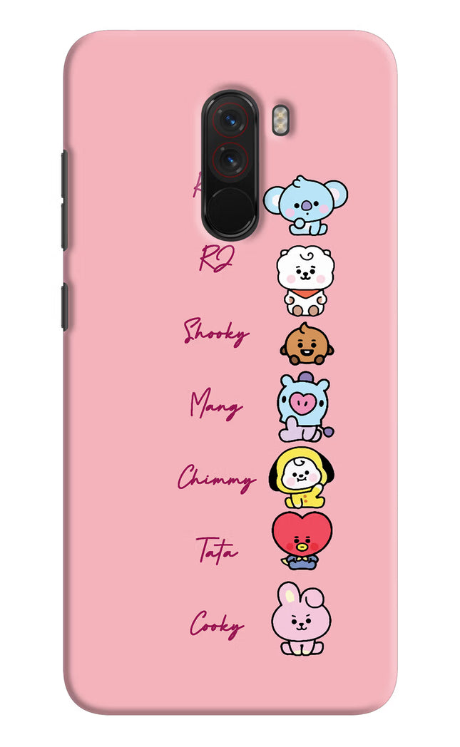 BTS names Poco F1 Hard Case Back Cover by Casekaro