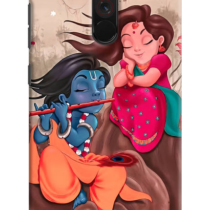 Radhe Krishna Poco F1 Hard Case Back Cover by Casekaro