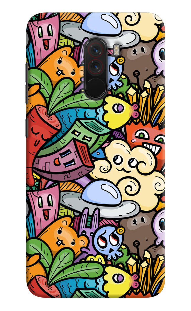 Veggie Doodle Poco F1 Hard Case Back Cover by Casekaro