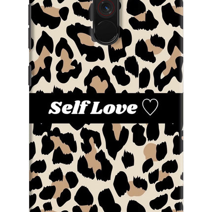 Leopard Print Self Love Poco F1 Hard Case Back Cover by Casekaro