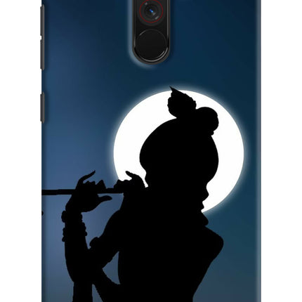 Shri Krishna Silhouette Poco F1 Hard Case Back Cover by Casekaro