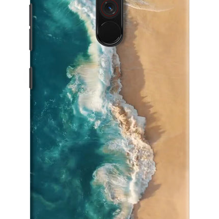 Ocean Beach Poco F1 Hard Case Back Cover by Casekaro