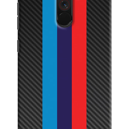 BMW Stripes Pattern Poco F1 Hard Case Back Cover by Casekaro