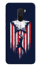 Captain America Marvel Art Poco F1 Hard Case Back Cover by Casekaro