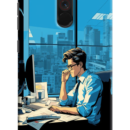 Focused Hustler (AI Generated) Poco F1 Hard Case Back Cover by Casekaro