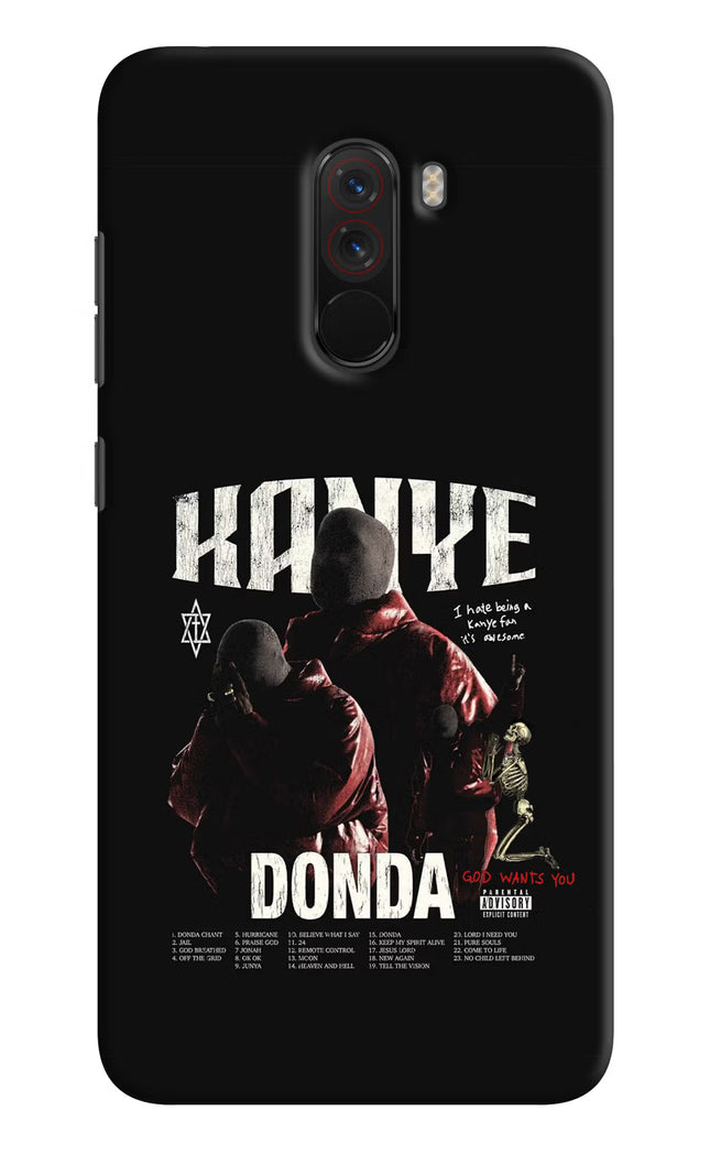 Donda Kanye West Poco F1 Hard Case Back Cover by Casekaro