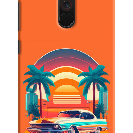 Palm Drive 80s Poco F1 Hard Case Back Cover by Casekaro