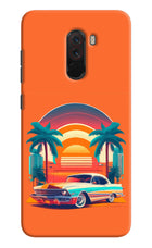 Palm Drive 80s Poco F1 Hard Case Back Cover by Casekaro