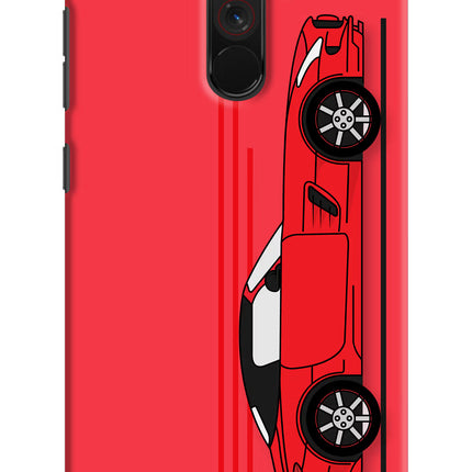Red Velocity Poco F1 Hard Case Back Cover by Casekaro