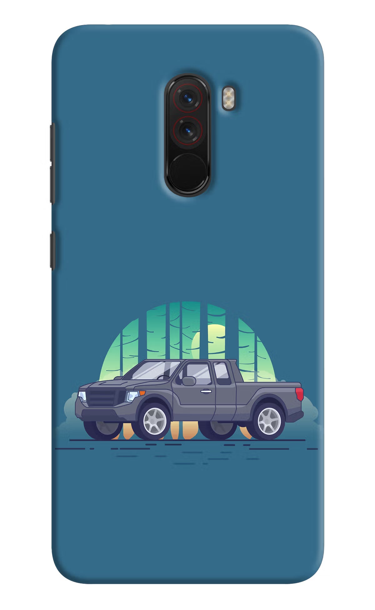 Retro Garage Vibe Poco F1 Hard Case Back Cover by Casekaro