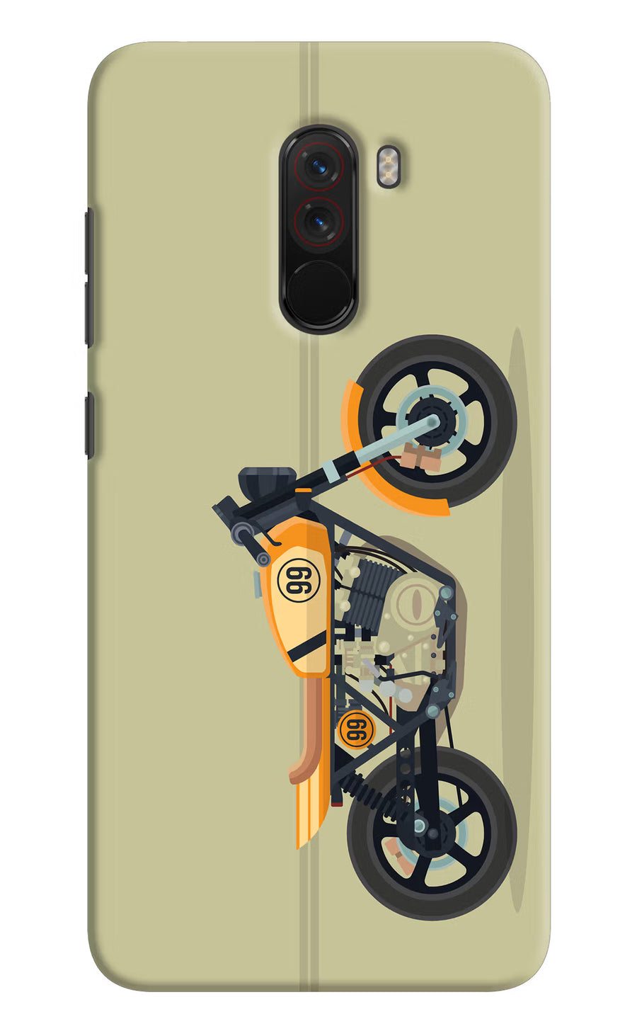 Vertical Speedster Poco F1 Back Cover, Hard case