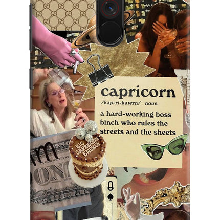 Capricorn Zodiac Poco F1 Hard Case Back Cover by Casekaro