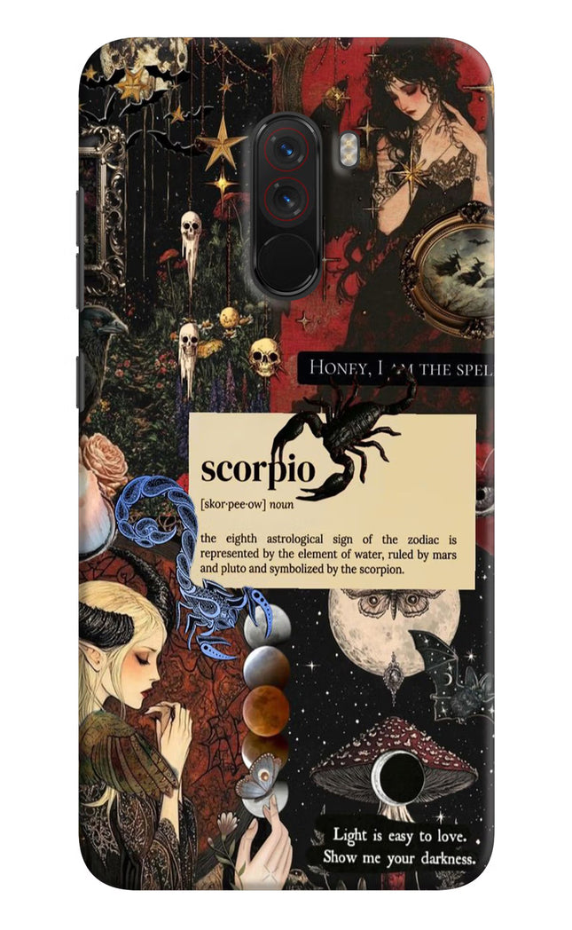 Scorpio Zodiac Poco F1 Hard Case Back Cover by Casekaro