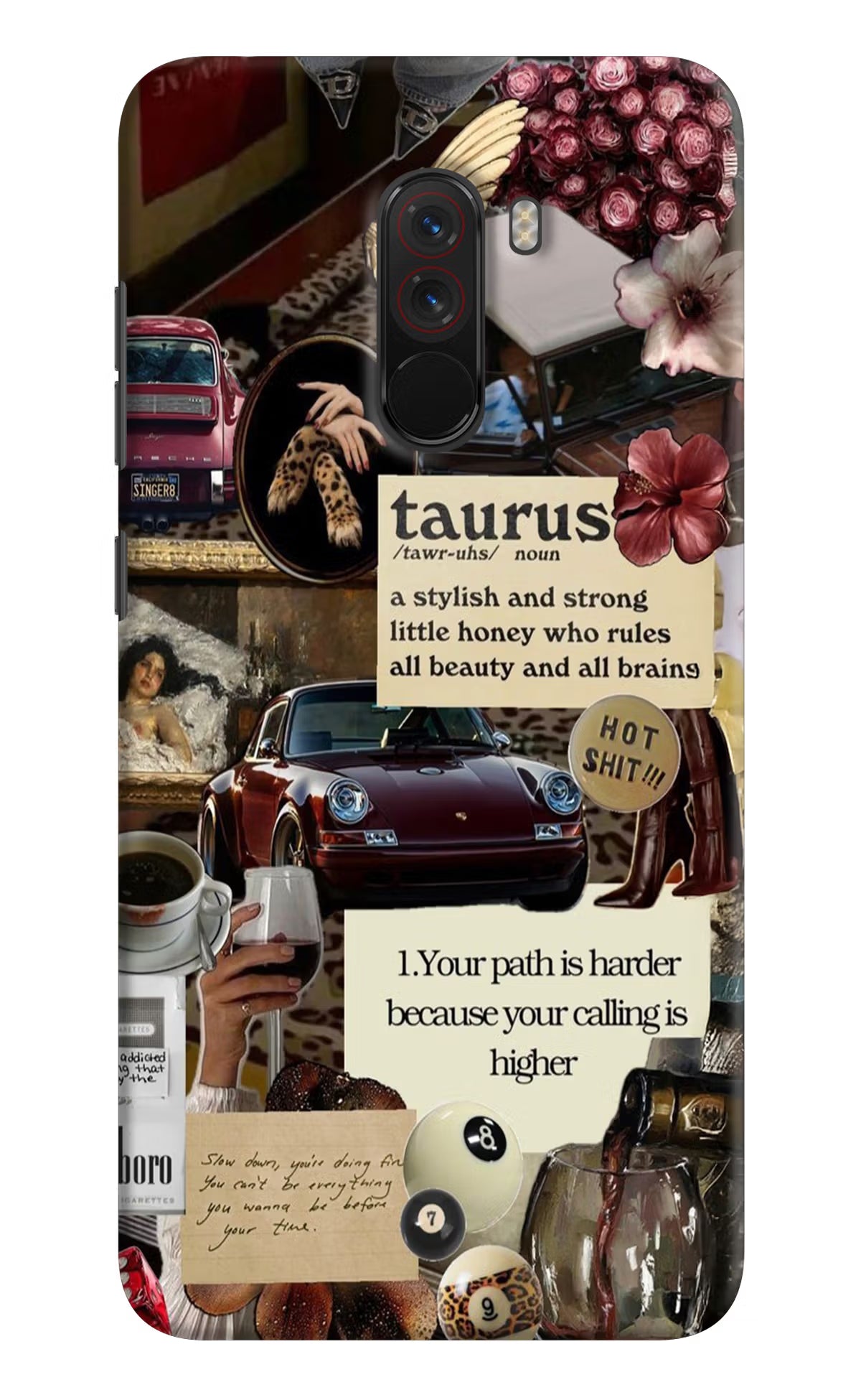 Taurus Zodiac Poco F1 Hard Case Back Cover by Casekaro