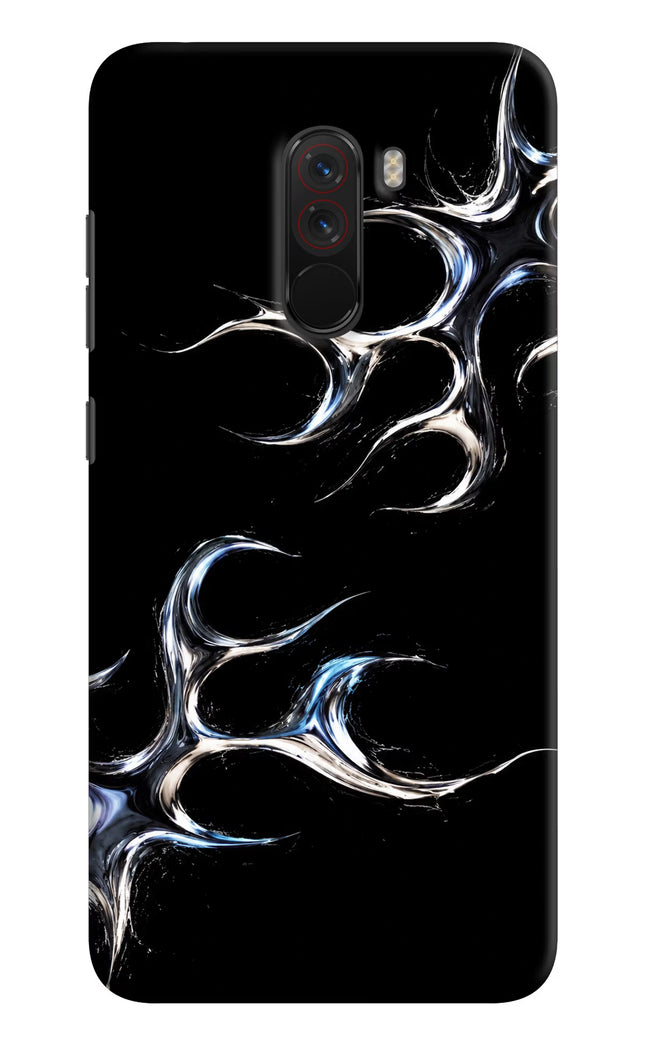 Chrome Tribal Poco F1 Hard Case Back Cover by Casekaro