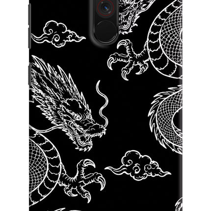 Twin Dragons Poco F1 Hard Case Back Cover by Casekaro