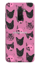 Pink Cats Poco F1 Hard Case Back Cover by Casekaro
