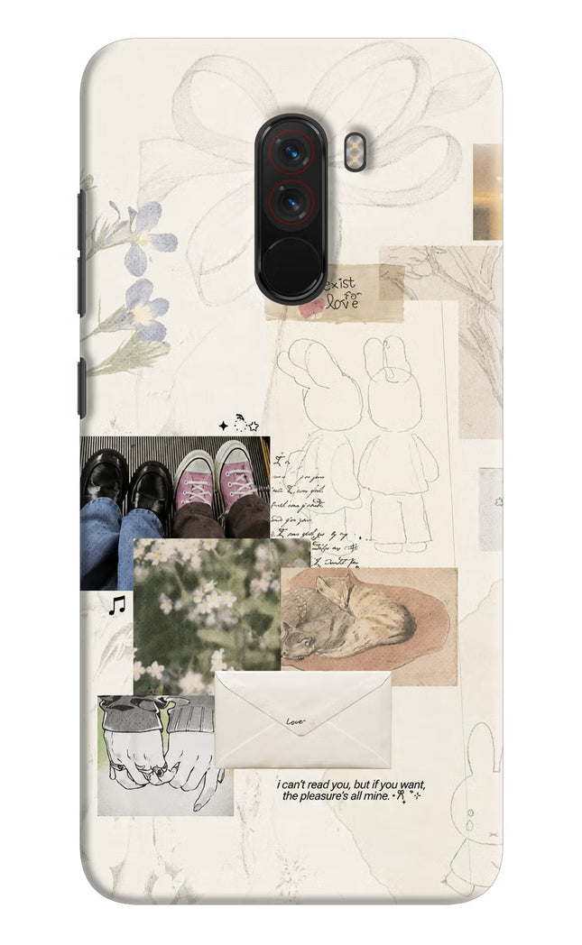 Soft Aesthetic Poco F1 Hard Case Back Cover by Casekaro