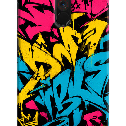 Graffiti Vibe Poco F1 Hard Case Back Cover by Casekaro