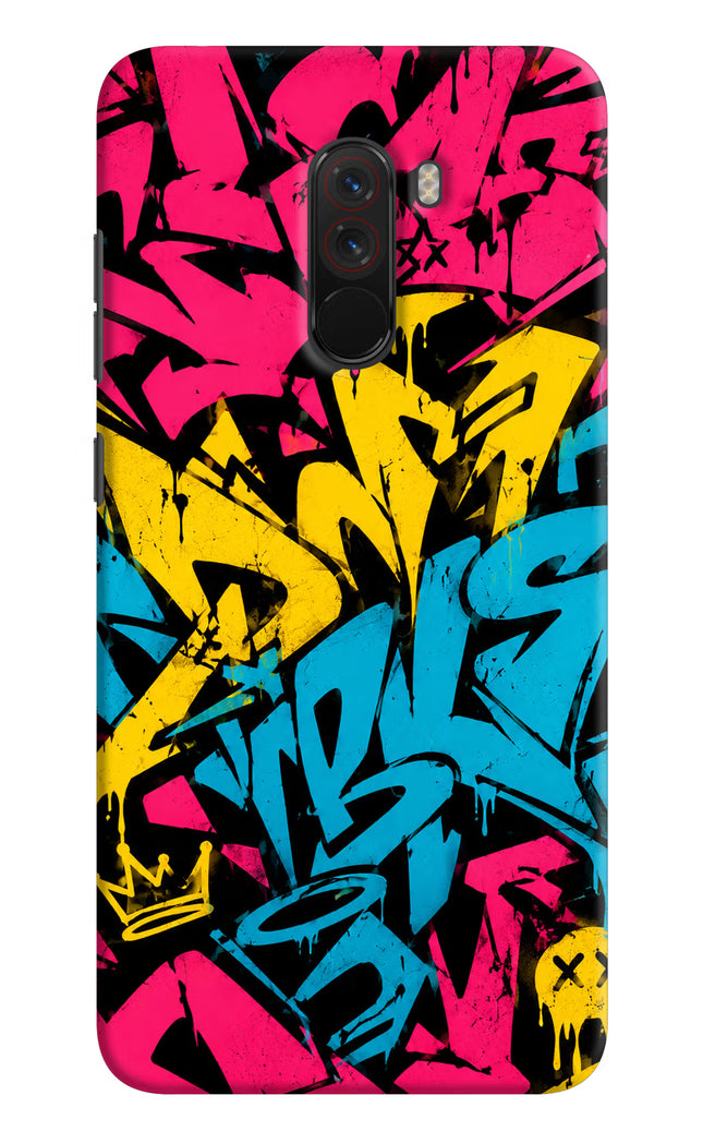 Graffiti Vibe Poco F1 Hard Case Back Cover by Casekaro
