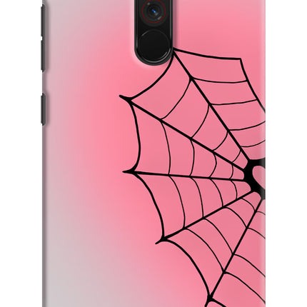 Pink Web Poco F1 Hard Case Back Cover by Casekaro