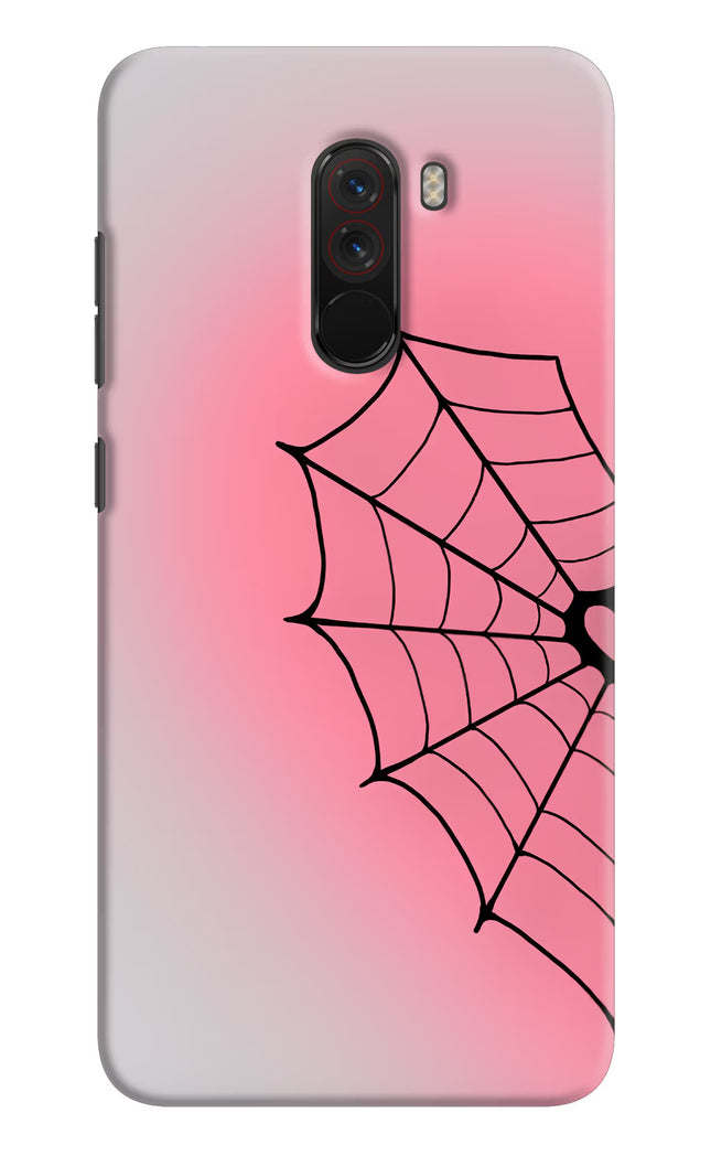 Pink Web Poco F1 Hard Case Back Cover by Casekaro