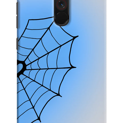 Blue Web Poco F1 Hard Case Back Cover by Casekaro
