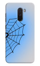 Blue Web Poco F1 Hard Case Back Cover by Casekaro