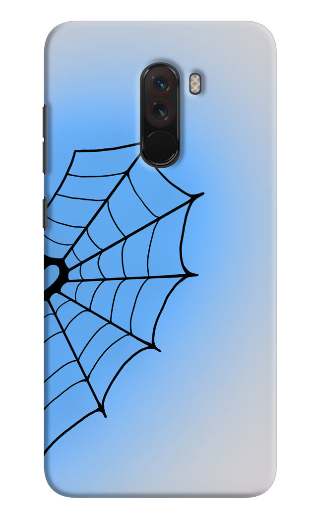 Blue Web Poco F1 Hard Case Back Cover by Casekaro