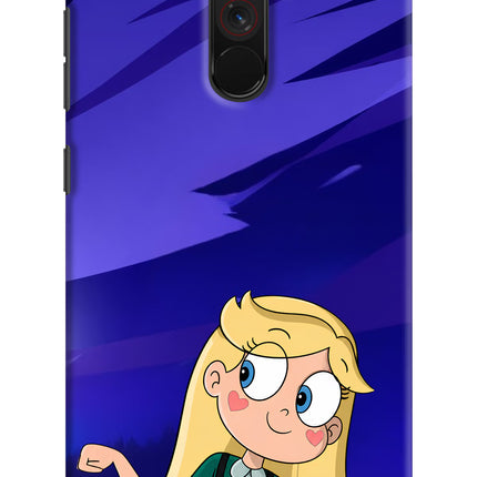 Star Glow Poco F1 Hard Case Back Cover by Casekaro