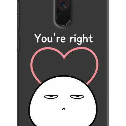 You're Right Poco F1 Hard Case Back Cover by Casekaro