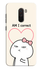 Always Right Poco F1 Hard Case Back Cover by Casekaro