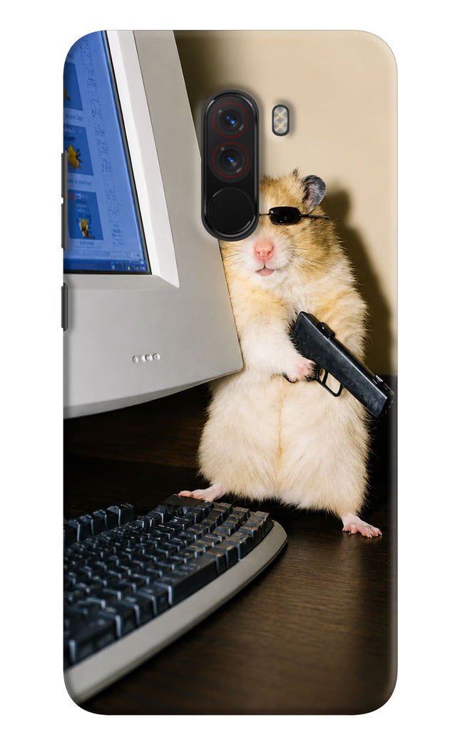Hacker Hamster Poco F1 Hard Case Back Cover by Casekaro