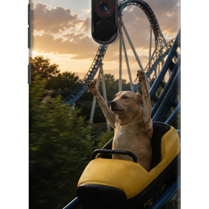 Rollercoaster Dog Poco F1 Hard Case Back Cover by Casekaro