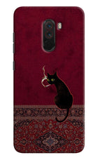 Midnight Cat Poco F1 Hard Case Back Cover by Casekaro