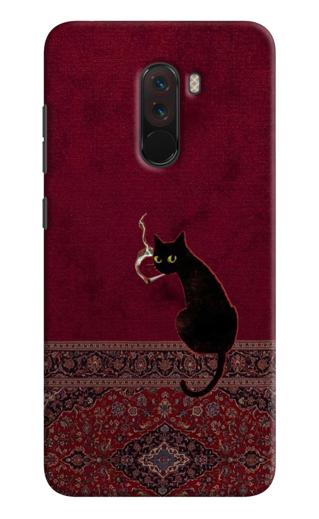 Midnight Cat Poco F1 Hard Case Back Cover by Casekaro