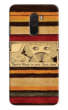 Vinyl Stripes Poco F1 Hard Case Back Cover by Casekaro