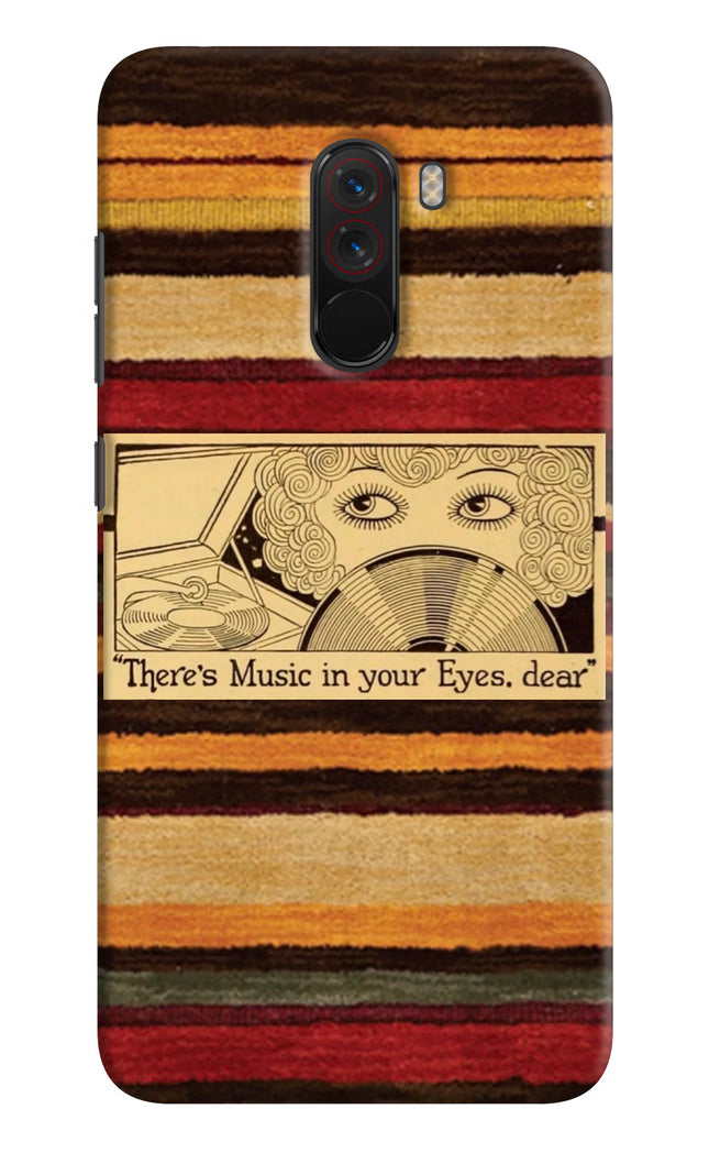 Vinyl Stripes Poco F1 Hard Case Back Cover by Casekaro