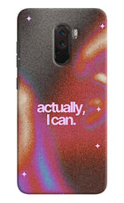 Pink Aura Poco F1 Back Cover