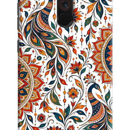 White Mayura Poco F1 Back Cover