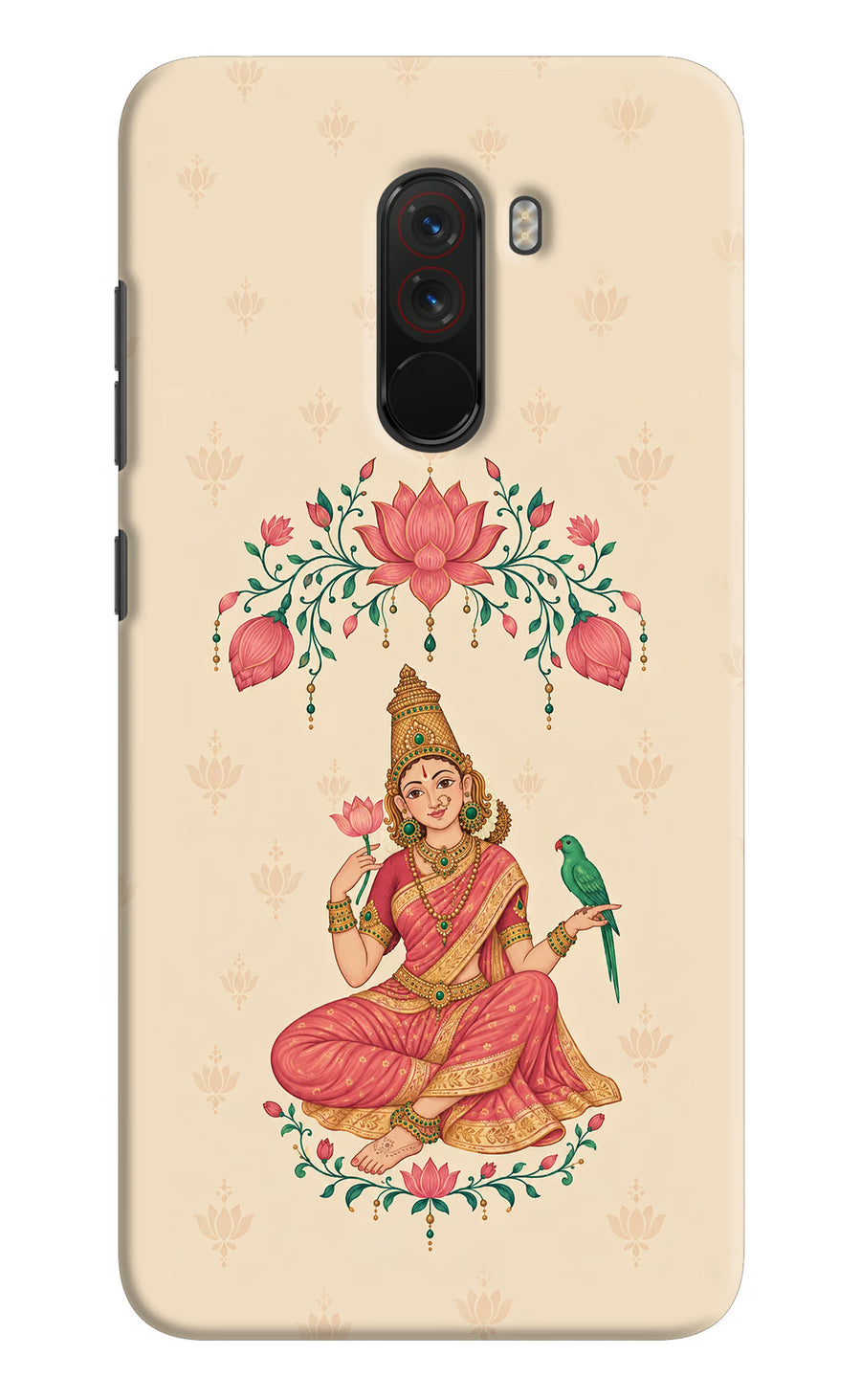 Goddess Lakshmi Poco F1 Back Cover, Hard case