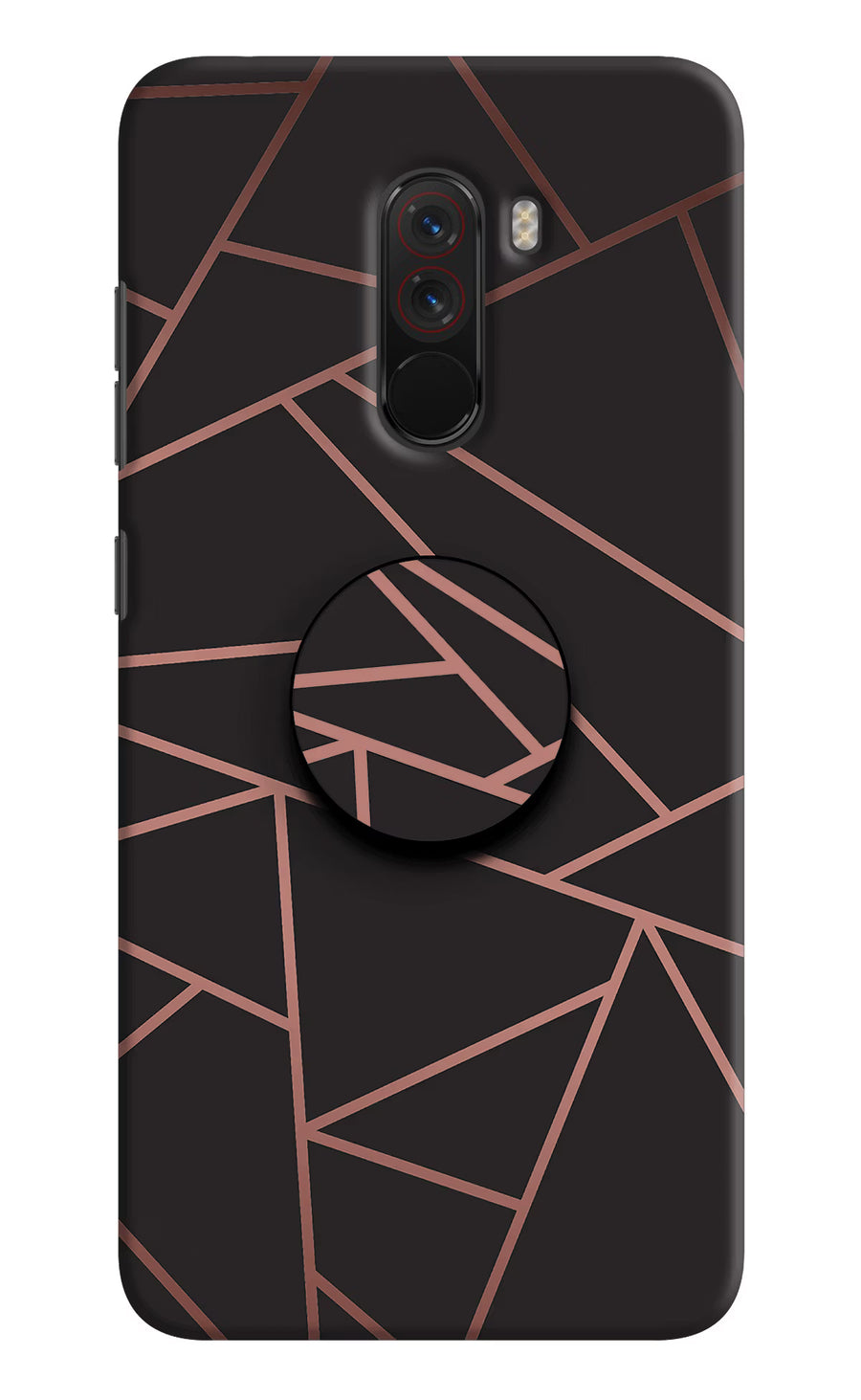 Geometric Pattern Poco F1 Pop Case, Hard case