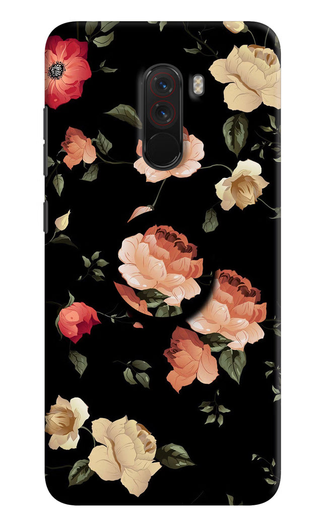 Flowers Poco F1 Pop Case by Casekaro