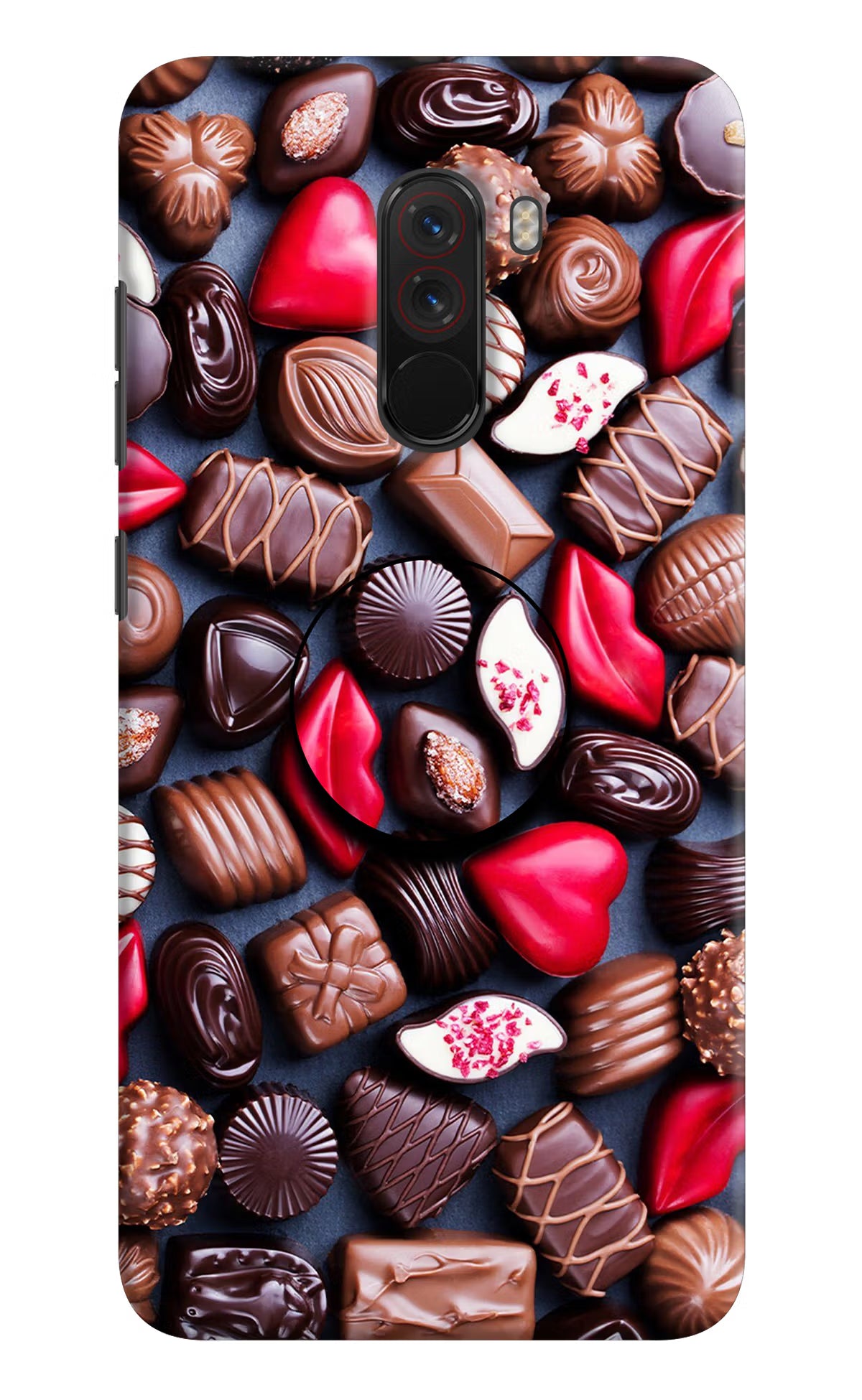 Chocolates Poco F1 Pop Case by Casekaro